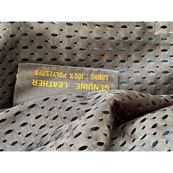 Vintage Black and Blue Leather Motorcycle Racing Jacket - Size L - Picture 5 of 10